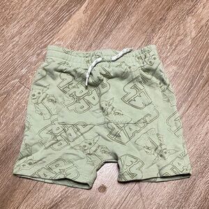 Star Wars Kids Light Green Shorts 3t